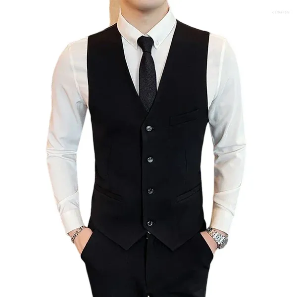 Coletes masculinos de alta qualidade 6xl colete estilo italiano elegante e elegante high-end minimalista negócios casual cavalheiro corpo formal