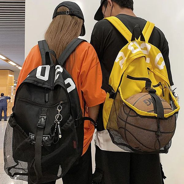 Sacos escolares Esportes ao ar livre Ginásio Sacos de basquete mochila sacos de escola para adolescentes meninos meninas pacote de bola de futebol futebol net homens sacos de viagem 231219