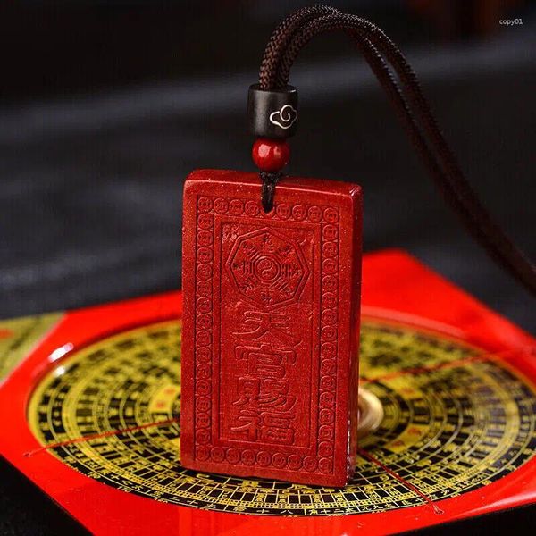 Collane con ciondolo Collana di Buddha con amuleto per uomo e donna con ciondolo di sicurezza Qi Donglai viola cinabro