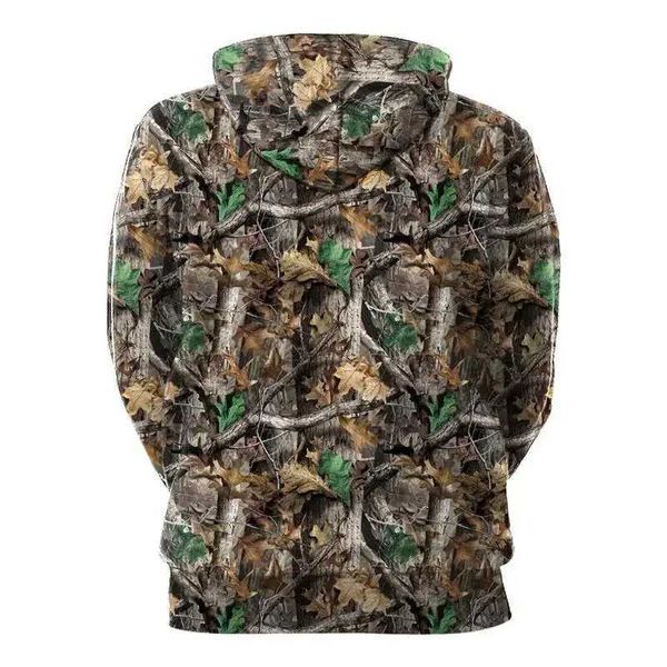 Tattico s Uomini e donne Pesca all'aperto CamPING Abbigliamento da caccia Primavera e autunno Foglia d'acero Camouflage 3D Felpa con cappuccio Moda Con cappuccio L2031218