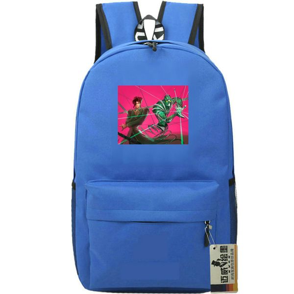 Mochila Hierofante Verde Jojo Bizarre Adventure mochila Bite The Dust mochila escolar com estampa de desenho animado mochila esportiva mochila ao ar livre