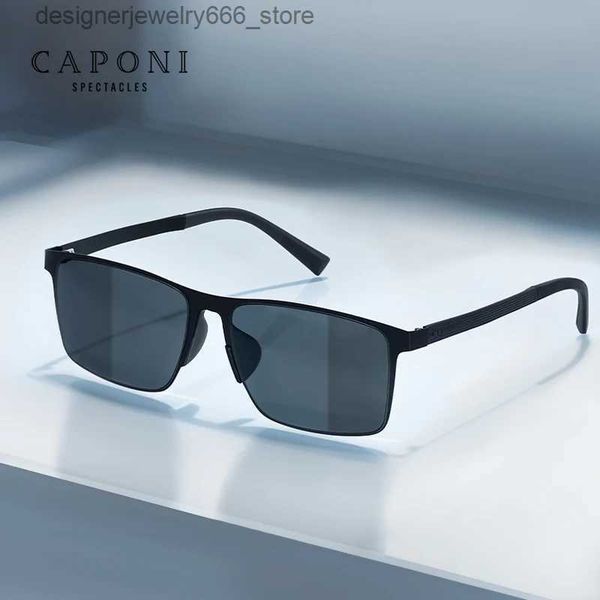 Sonnenbrille Modesrahmen Caponi New Deutschland Design Sonnenbrille für männliche Sportarten komfortable polarisierte Brillen UV400 Ray Protected Men CP18025 Q231219