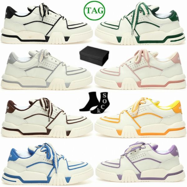 Redenção spacecourt sapatos casuais designer os últimos homens mulheres tênis de couro baixo wmns branco preto rosa verde café treinadores u5x4 #