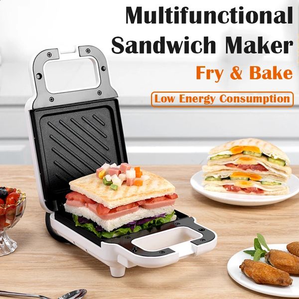 Keuken Broodbakmachine Zandmachine ontbijtmachine huishoudelijke lichte voedselmachine frituurmachine multifunctionele verwarming toast druk broodrooster 231218