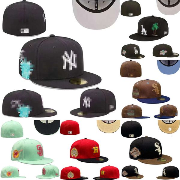 Chapéus unissex novos snapbacks, chapéus com bola baskball bordado, adulto plano, hip hop, malha fechada, gorros de sol, 7-8