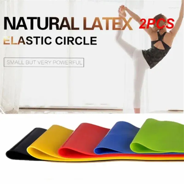 Fasce di resistenza 2 pezzi allenamento fitness portatile gomma yoga palestra forza elastica pilates crossfit sport con pesi unisex