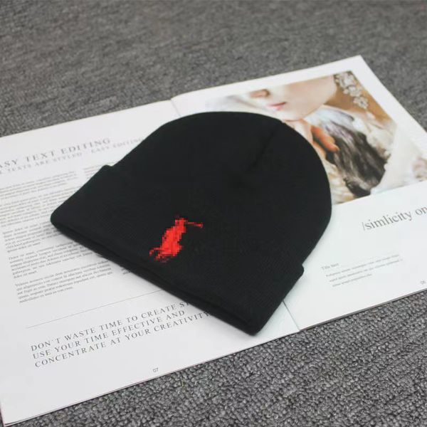 Classico cappello lavorato a maglia da donna firmato Beanie cap Cappello da sci caldo in lana intrecciata per uomo