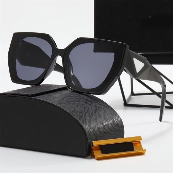 Óculos de sol de designer para homens óculos de sol de luxo proteção UV400 quadro completo moda gafas de sol preto branco óculos de sol triângulo letra famosa ga077