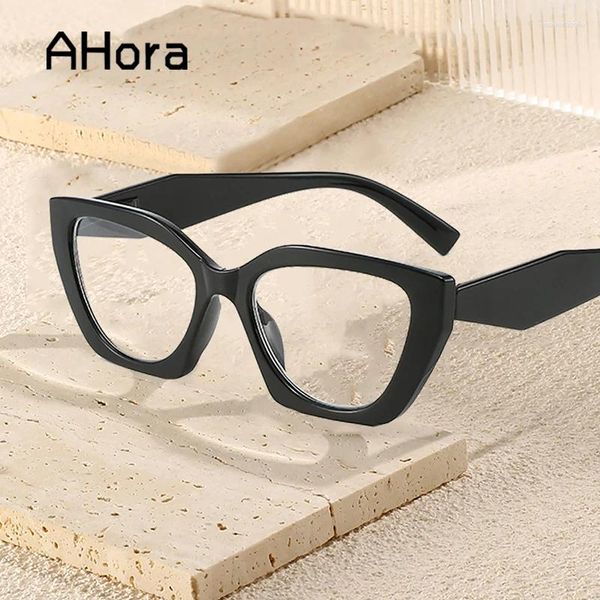 Óculos de sol Ahora Polygonal Color Frame Reading Glasses para idosos EuropeAmerica Printing Presbiopia Eyeglasses WomenMen 1.0... 3.5