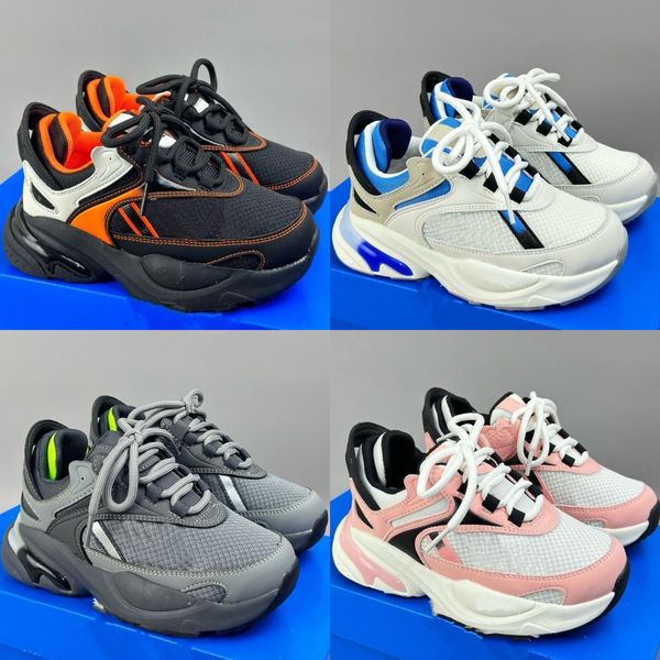 Crianças sapatos crianças tênis ozmorphs running designer v1 crianças meninos garoto sapato meninas corredor treinadores juventude sneaker preto branco rosa cinza azul tamanho eur 26-35