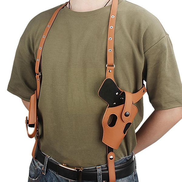 Taschen Outdoor-Taschen Taktische verdeckte Pistolenholster Militärleder Schulter Unterarm Pistole Pistole Tragetasche für Glock 17 19 Jagd5ZX3