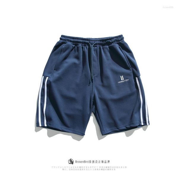 Calças masculinas 2023 Summer Retro Color Comparation Sports Sports Trendy Lieve Large Leisure Versátil