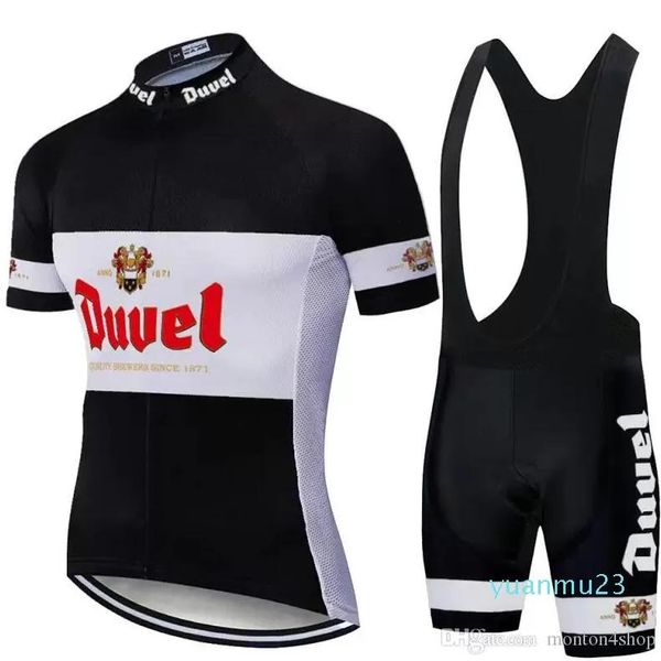 Set Duvel Beer Men Cylersey Cicling Set Red Pro Team Cycling Cucling abbigliamento 9D Gel traspirante pad mtb mountain mountain bici indossare le corse 11 bici s