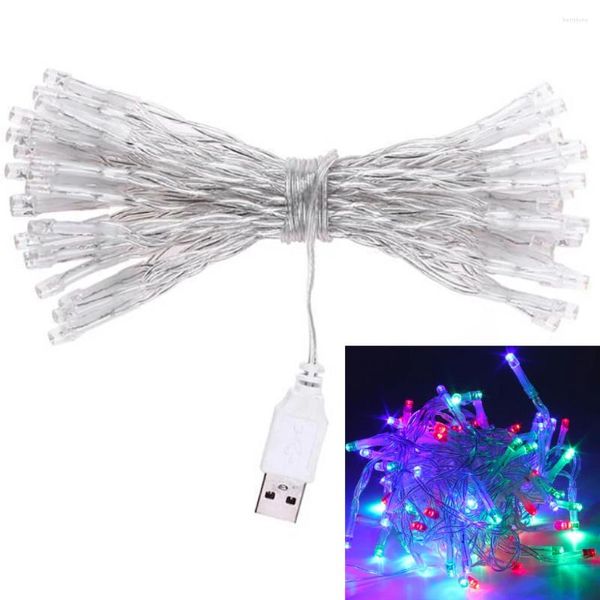 Stringhe 10M USB LED String Light Ghirlanda di Natale Luci Indoor Outdoor Decorazione per albero 100 LED Impermeabile Holiday Party Fata