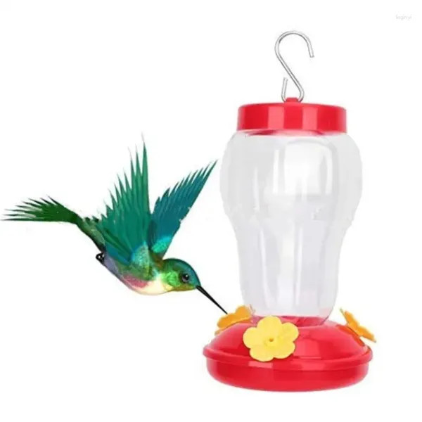 Andere Vogelbedarf 1 Stück Kunststoff Wasser Feeder Flasche hängen Kolibri Garten Outdoor Kunststoff Blume Eisen Haken