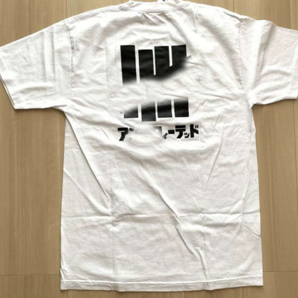 24ss Американская уличная непобедимая хлопковая футболка свободного кроя с пятью полосками и буквенным принтом, топ с короткими рукавами