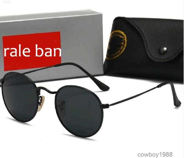 Linsen Raiebanity 52mm Sonnenbrille Gehärtet Weiblich Ray3447 Designer Marke Glas Metall Vintage Rahmen Gläser Uv400 Raies Ban 6tld