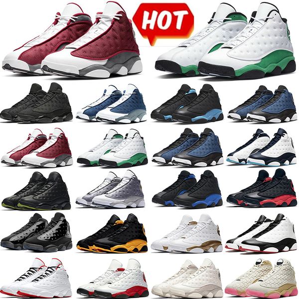 13 13s scarpe da basket per uomo Houndstooth Singles Day Obsidian Red Flint Hyper Royal Gold Glitter Court Viola scarpe da ginnastica per esterni scarpe sportive scarpe da ginnastica 40-47