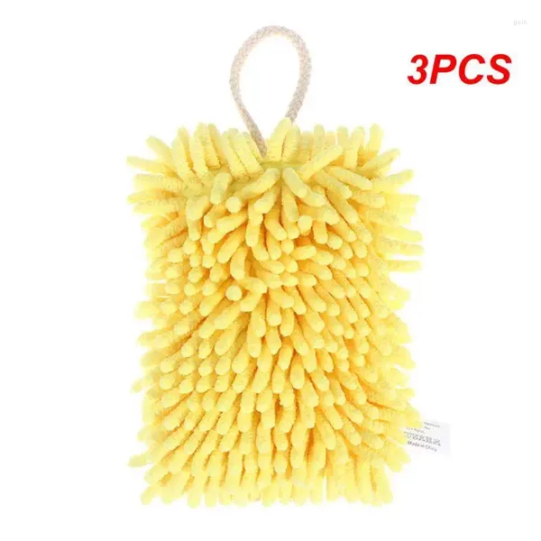 Asciugamano 3 pezzi Asciugamani da cucina Bagno Palla con anello per appendere Pulizia in microfibra morbido assorbente