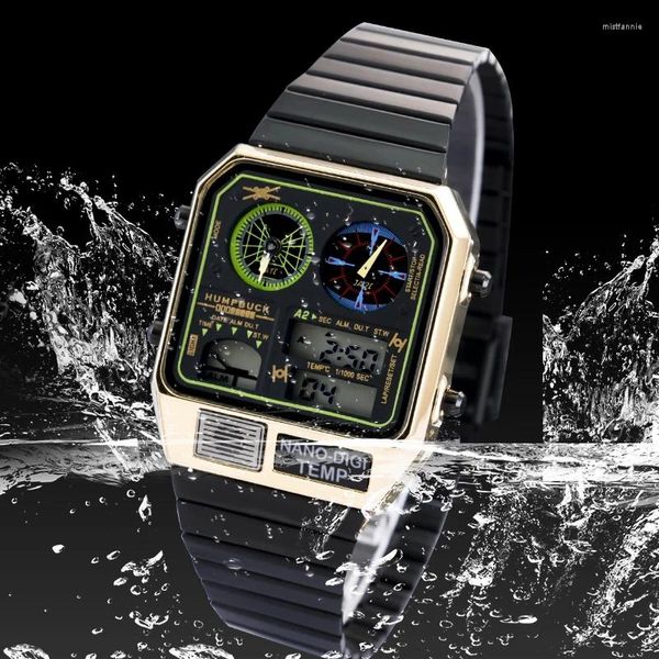 Orologi da polso Humpbuck Watch Explosion Set da uomo di lusso militare digitale sportivo resistente al quarzo