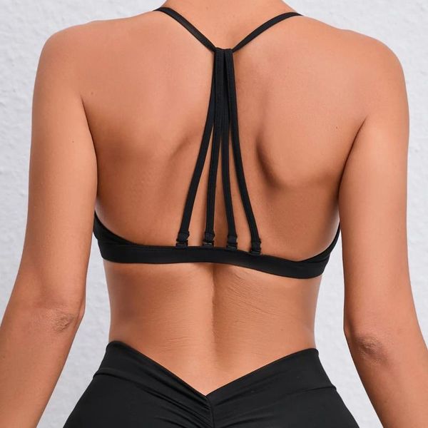 Kadın Tankları Seksi Sırtsız Scrunch Spor Sutyen Tüpü Top Spor Giyim Gym Jogging Active Yelek Kadın Konfor Yoga Fitness için