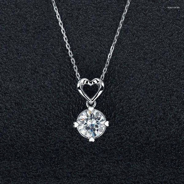 Ожерелья с подвесками, имитация платинового сердца, комплект с восемью сердцами и стрелами, ожерелье из циркона