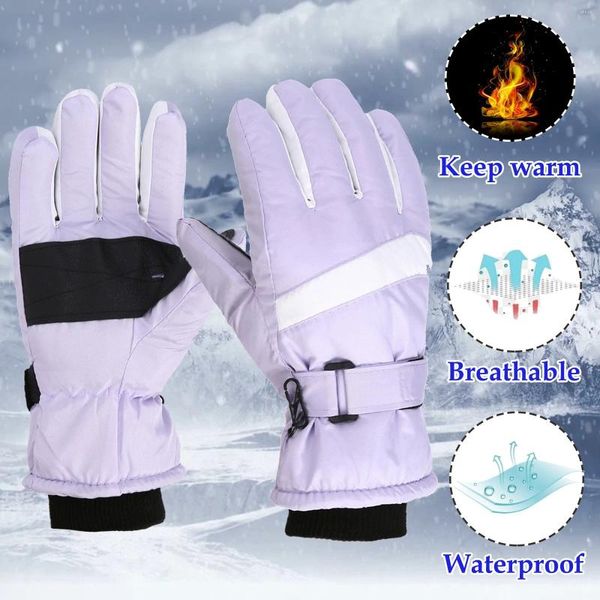 Berets inverno ao ar livre adulto homem e mulher luva de patinação de neve snowboard à prova de vento luvas quentes para ciclismo luvas de esqui guantes