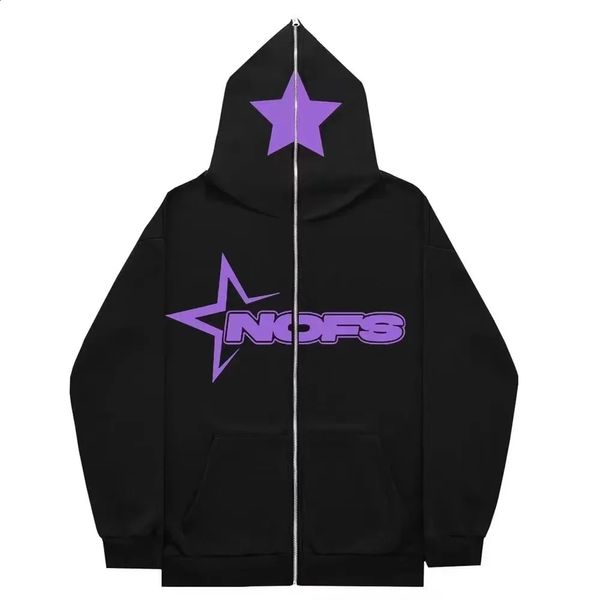 Hoodies masculinos Y2K moletons hip-hop NOFS letras impressão gráfica oversized floral hoodies inverno masculino New Harajuku roupas góticas 231219