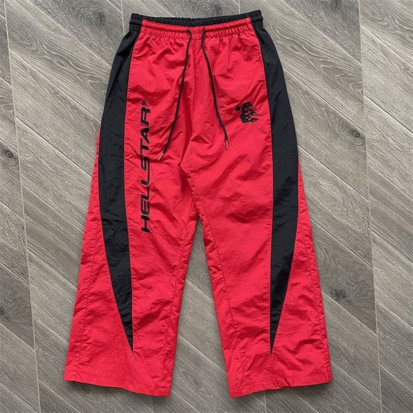 Pantaloni sportivi ricamati 2024ss 1 Pantaloni da uomo oversize rossi di qualità Pantaloni da jogging con coulisse da donna