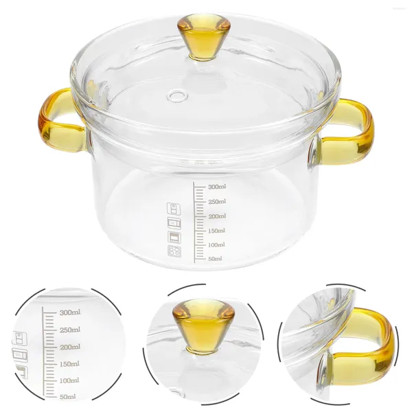 Geschirr-Sets Glas Vogelnest Eintopf Topf Dampfeintopf mit Deckel S Frühstück Schüssel Vorratsbehälter Home Geschirr Babysuppe