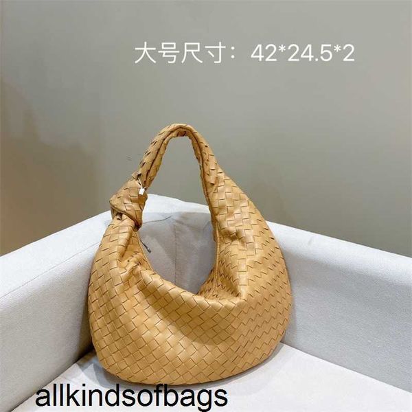 venetassbottegass Borsa Jodie in tessuto da donna 2024 Prodotto Borsa tote Karon a rete coreana con cavallo rosso Borsa versatile portatile con una spalla Borsa sotto le ascelle Borse per gnocchi cy