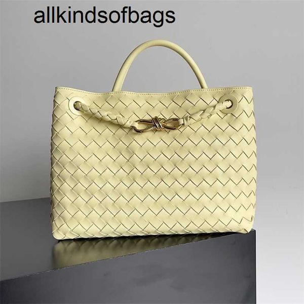 Totes Andiamos Bags BottegaaVeneta Handtasche 7A Echtes Leder Luxus Designer Mittlerer Griff oben 100 Lammleder Damen Handtasche Top Qualität Beige Schwarz Ein Reißverschluss