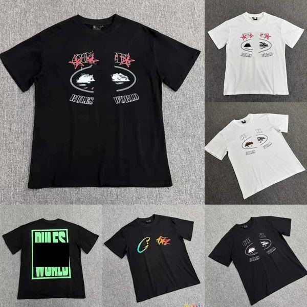 Tasarımcı Cortezs Trailsuit American Street Hip Hop Mektubu Baskı Kısa Kollu Cortieze T-Shirt Erkek Moda Markası Yaz Gevşek Yuvarlak Boyun Yarım Kollu T-Shirt ytt