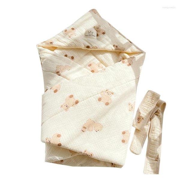 Одеяла F19F, оберточная пеленка, зимний спальный мешок, уютное детское полотенце, подарок для детского душа