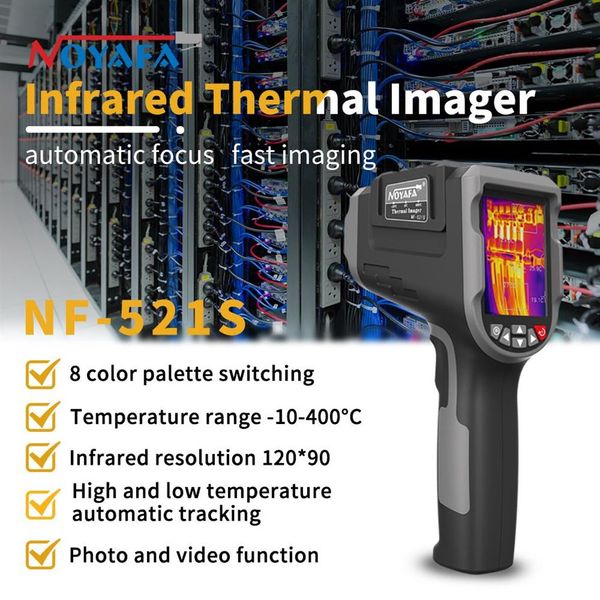 NOYAFA NF-521S Câmera de imagem térmica HD Digital Night Vision Termômetro infravermelho portátil de alta definição Camera260U