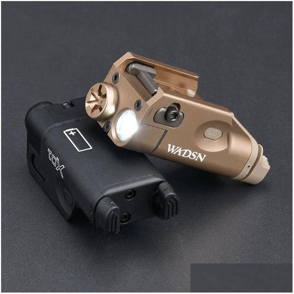 Lanternas Tochas Tactical SF XC1 Metal High Lumens Pistola Caça Led LightMini Pendurado Arma Lanterna Airsoft Lanterna para Ou DHMD8