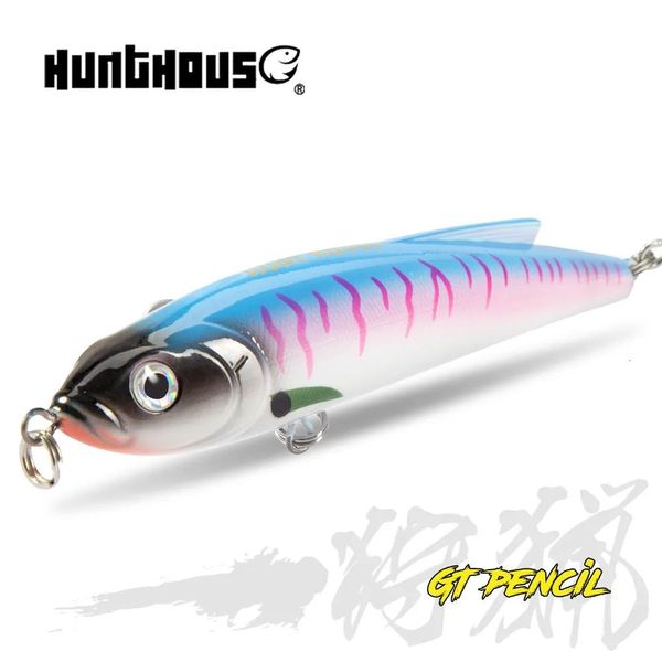 Iscas Iscas Hunthouse GT Lápis Isca De Pesca 140mm 70g Trolling Água Salgada Afundando Stickbait Wobbler Truta Artificial Fundição De Atum