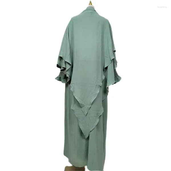 Ethnische Kleidung Frauen Kaftan Abaya Jilbab Islamischer Muslim Langarm Maxi Partykleid Zweiteiliges Set Hoodies Top Anzug Outfits