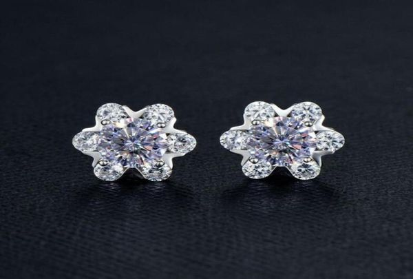 Brinco de diamante de moissanite 2ct de prata esterlina s925, brincos de noivado para casamento, excelente corte brilhante, hip hop, presente 9016539