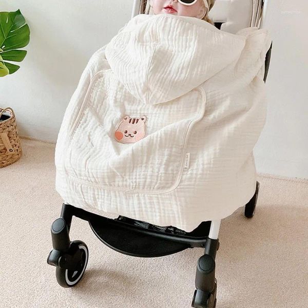 Одеяла в Корейском стиле, одеяло для детской коляски, пеленальное полотенце, накидка для младенцев, солнцезащитный крем, летний плащ, чехол для сна, детская верхняя одежда, аксессуары