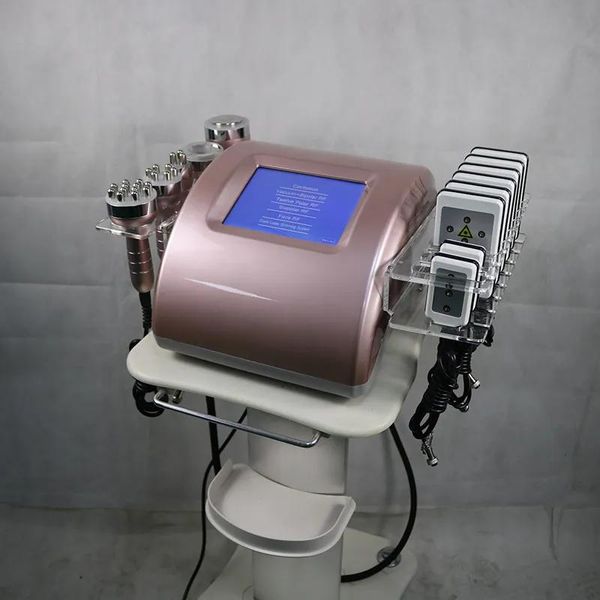 Equipamento Pro 40k Cavitação de cavitação Ultrassônica Peso solto de fótons multipolar RF Cuidado com a pele Diodo Lipo Laser Salon Slimming Machine