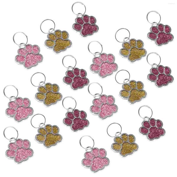 Collari per cani 20 pezzi Targhette identificative Braccialetti Accessori per ciondoli Lega per animali domestici per collane girocollo Ragazze