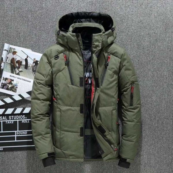 DOWN MEN'S DOWN PARKAS 2023 NUOVO UMAGGIO Top MEN GIACCA INVERNO DELL'ATERRA BIANCA DOTTO PARCA CASTA FEATURE CAPPPEGNO DELL'INVERNO MENA SPESSA GAcchetta impermeabile calda J231219 J231219