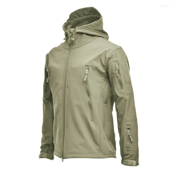 Herren Trenchcoats Männer Jacke Soft Shell Langarm Reisen Wasserdicht Winddicht Geschenk Mantel Winter Warm Mode Lässig Outdoor Sport Mit