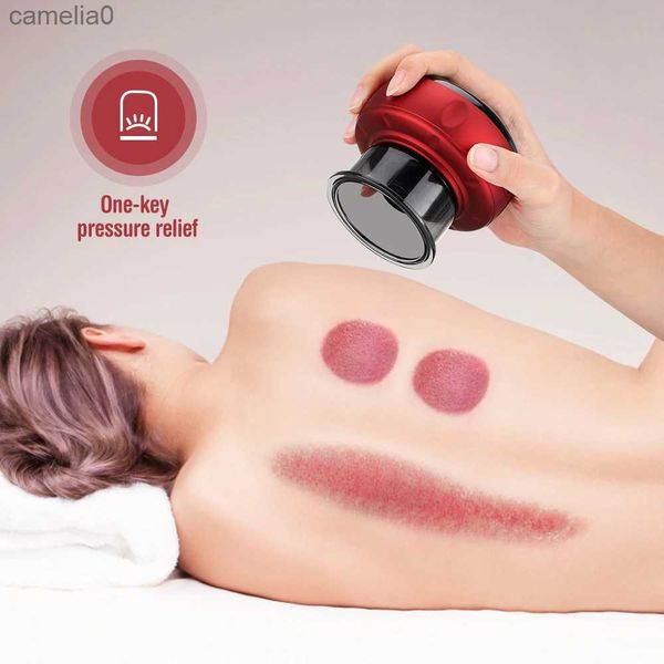 Massageadores elétricos Vácuo elétrico Cupping Massagem Corporal Copos Anti-Celulite Terapia Massageador para Corpo Elétrico Guasha Raspagem Queima de Gordura EmagrecimentoL231220