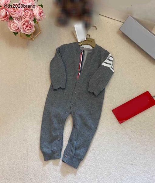 Nuova tute per bambini Jumpuits Open File Design Infant Body Dimensione 59-90 Decorazione a strisce bianche nata a maglia da bambino DEC10