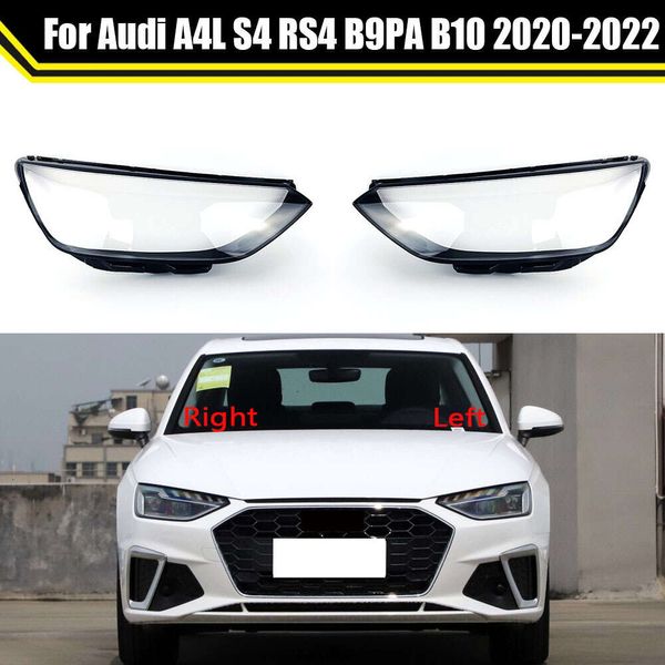 Auto Custodia di Protezione Anteriore Borsette Trasparente Alloggiamento Del Faro Copriobiettivo Paralume per Audi A4 A4L S4 RS4 B9PAB10 2020 2021 2022