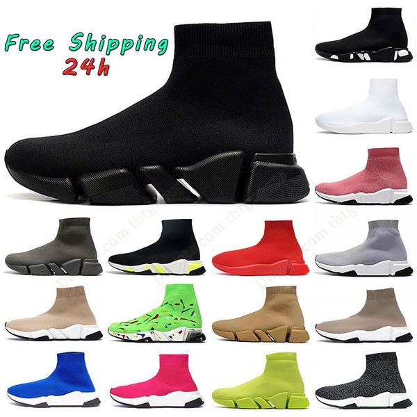 balenciaga sock shoes balencaigas uomo donne designer scarpe balenciaga's balenciagaa balenciga socks shoe speed trainer 2.0  black boots vintage beige 【code ：L】 sneakers scarpe