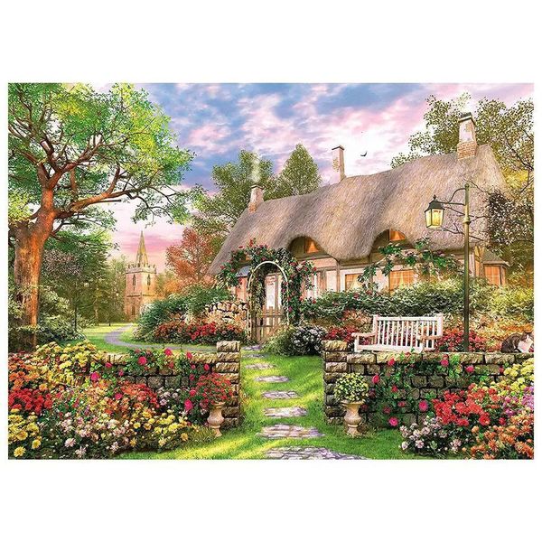 3D Puzzles Paisagem Puzzim Papol Paper Material 1000 PERTURAS decoração da família para crianças adultos brindes brindes de férias de brinquedo DIY Toys educacionais 231219