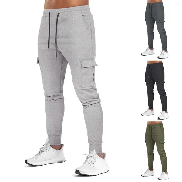 Pantaloni da uomo Pantaloni sportivi con coulisse da jogging Comfort elevato Gamba piccola Abbigliamento sportivo da uomo casual